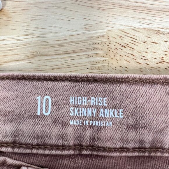 a.n.a Women’s Skinny Ankle Jeans Five Pocket Coral Size 10 - Picture 9 of 10